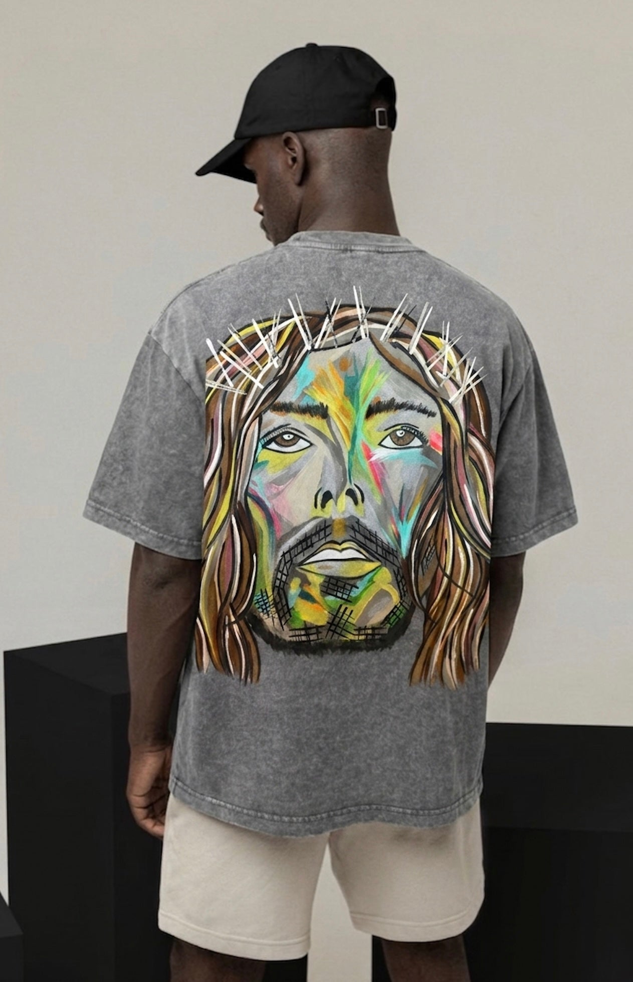 Crown of Thorns Tee, Grey